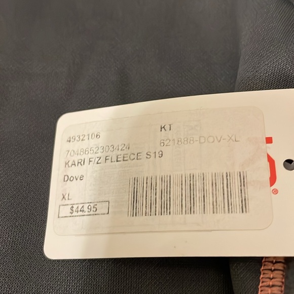 New with tags kari traa gray microfleece xl - Picture 3 of 3
